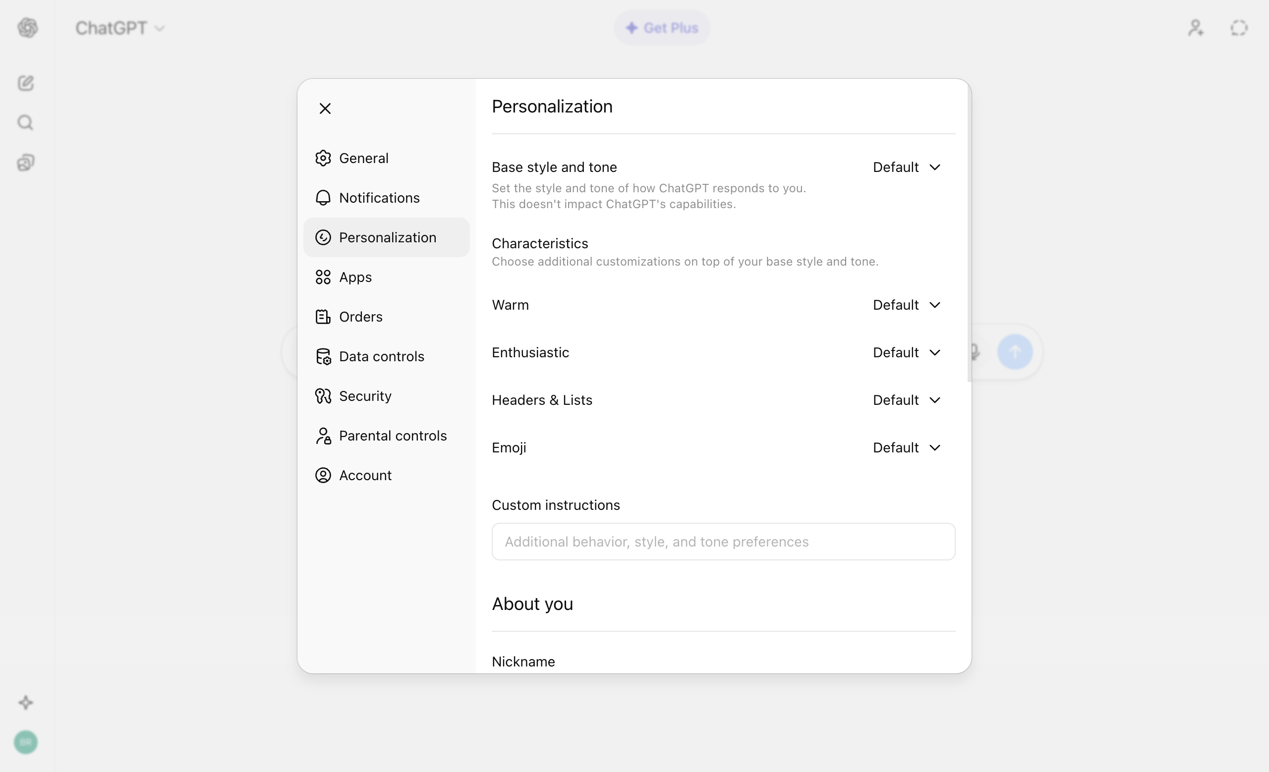 Personalization